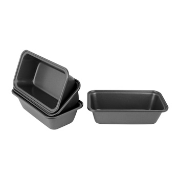 BakemasterLoaf Pan Set Of 4 15 X 8.5 X 4.5cm - Non-stick