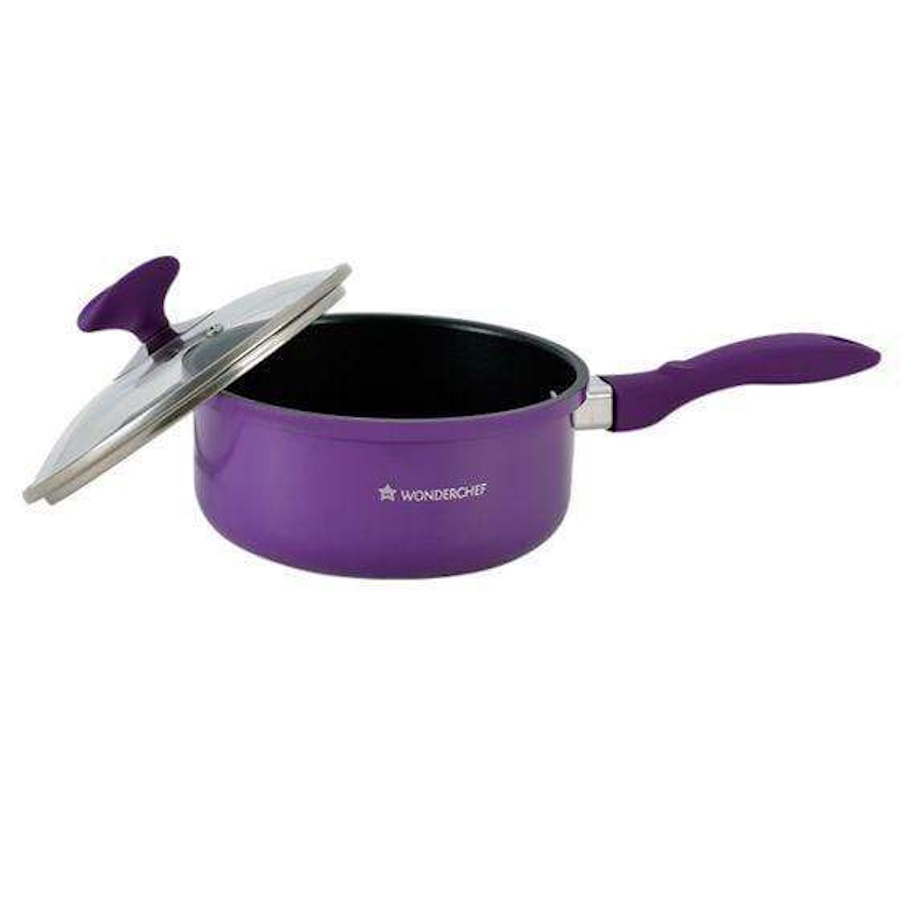 Wonderchef Elite Sauce Pan With Lid 18cm 2L-4