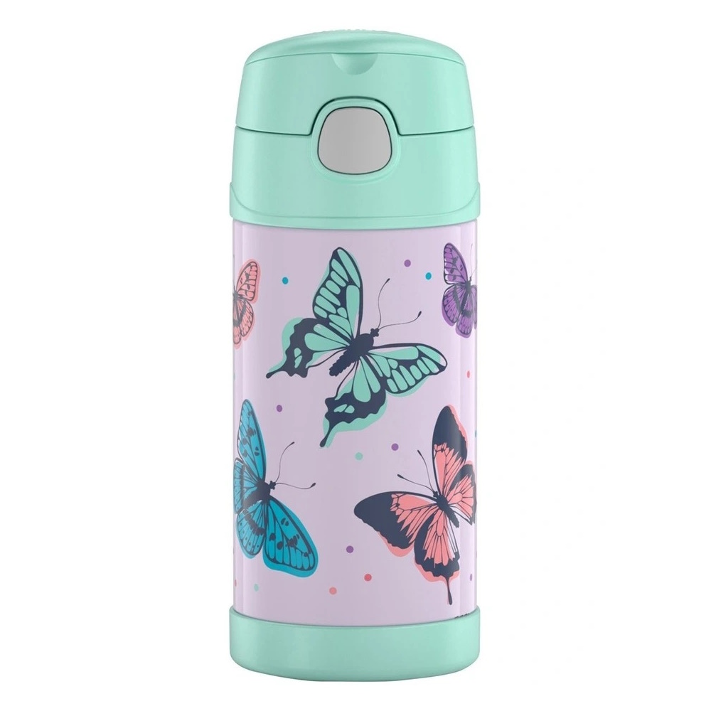 Thermos FUNtainer Vacuum Insulated Drink Bottle - Butterfly Frenzy - 355ml-3