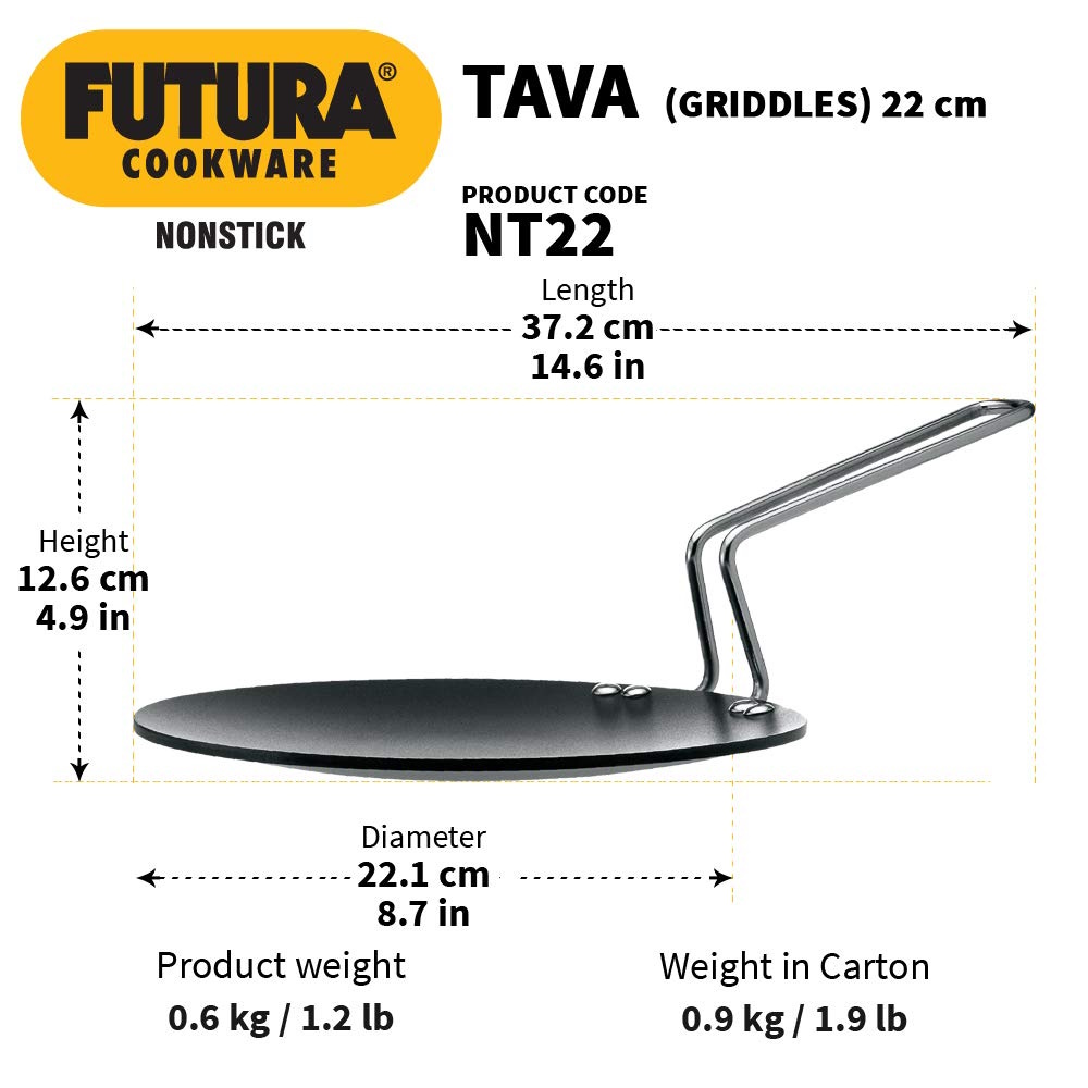 Hawkins Nonstick Tava 22 Cm (NT22)-3