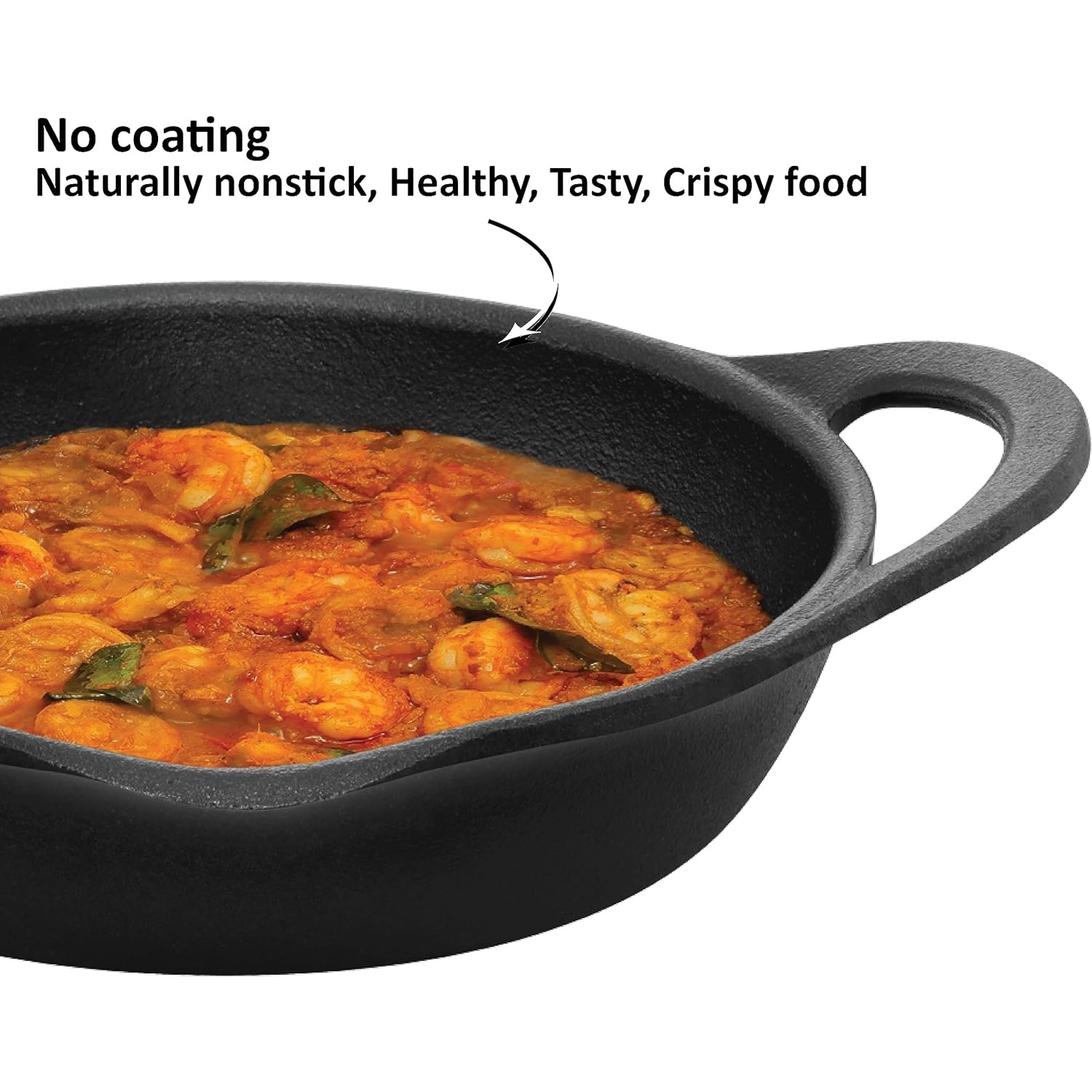 Hawkins Futura Cast Iron Frying Pan 24 Cm (CIF24G)-2