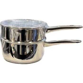 Bon Appetit 2 Tier Steamer 18cm Induction Base Long Handle