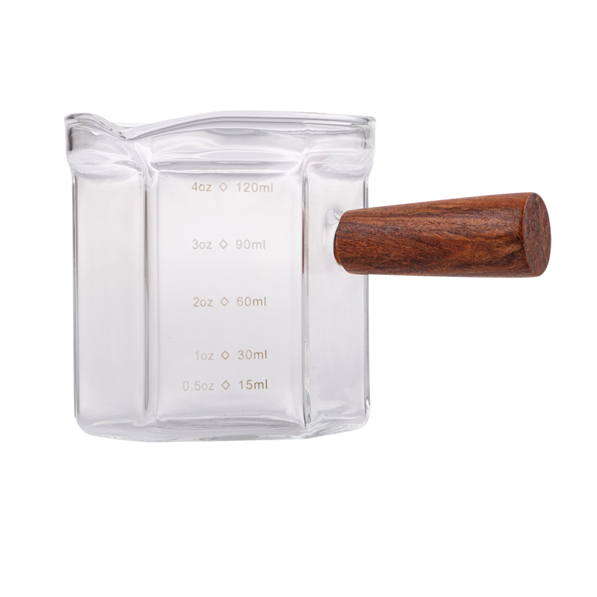 Casabarista Espresso Shot Glass With Wood Handle 120ml 4oz