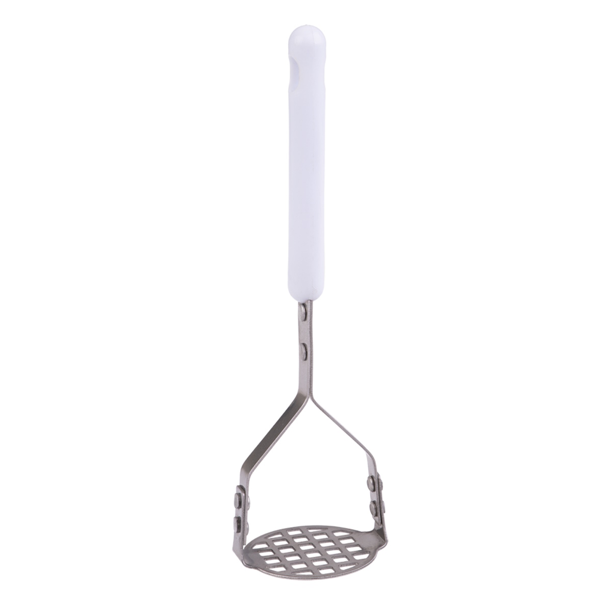 Appetito Stainless Steel Mini Masher - White