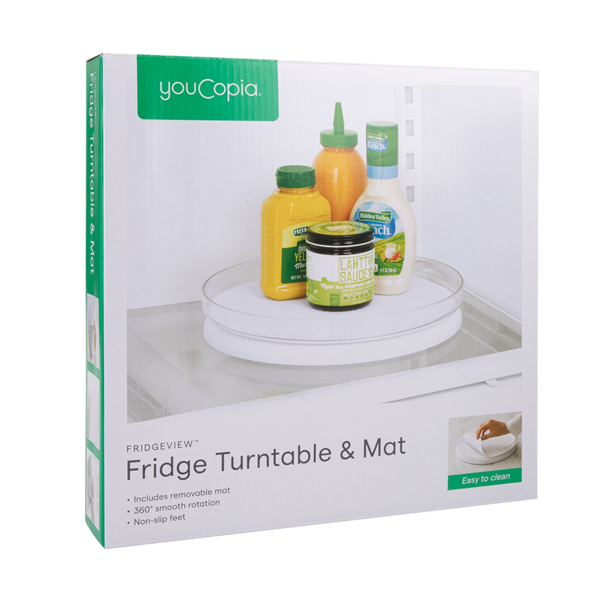Youcopia Fridgeview Fridge Turntable & Mat-3