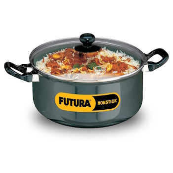 Hawkins Nonstick Cook-n-serve Stewpot 5 Litre With Glass Lid NST50G