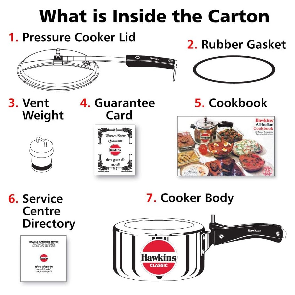 Hawkins Classic 2L Pressure Cooker - CL20-4