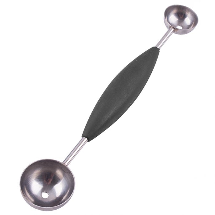 Appetito Stainless Steel Double Melon Baller Soft Grip-1