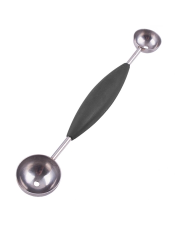 Appetito Stainless Steel Double Melon Baller Soft Grip