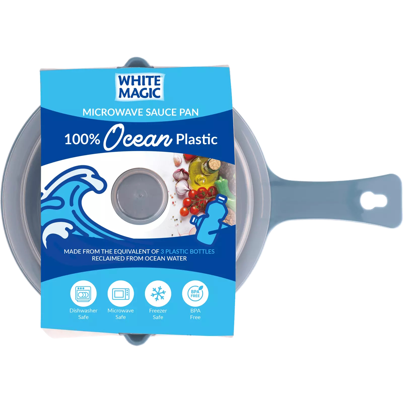 White Magic Microwave Sauce Pan-3
