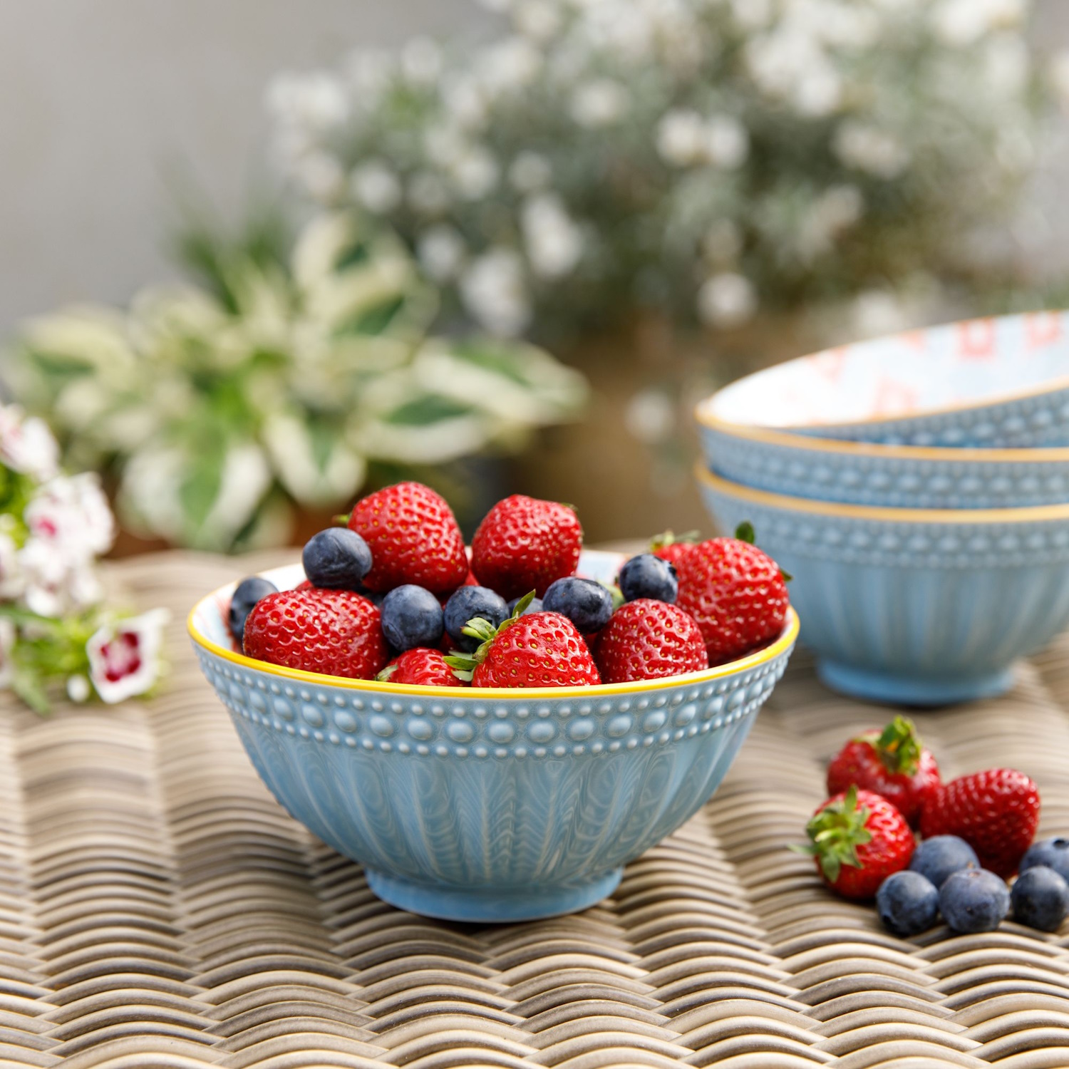 Mikasa Does it All Bowl 15.7cm -  Blue Mosaic-4