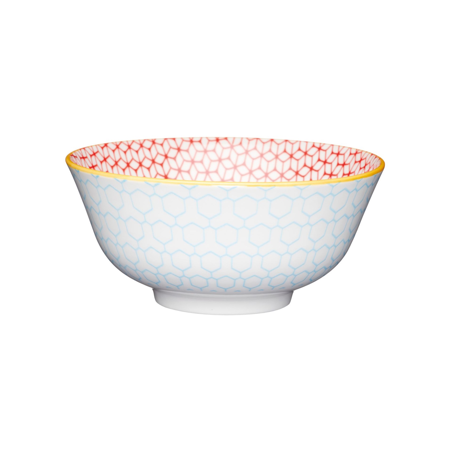 Mikasa Does it All Bowl 15.7cm -  Geometric Blue-1