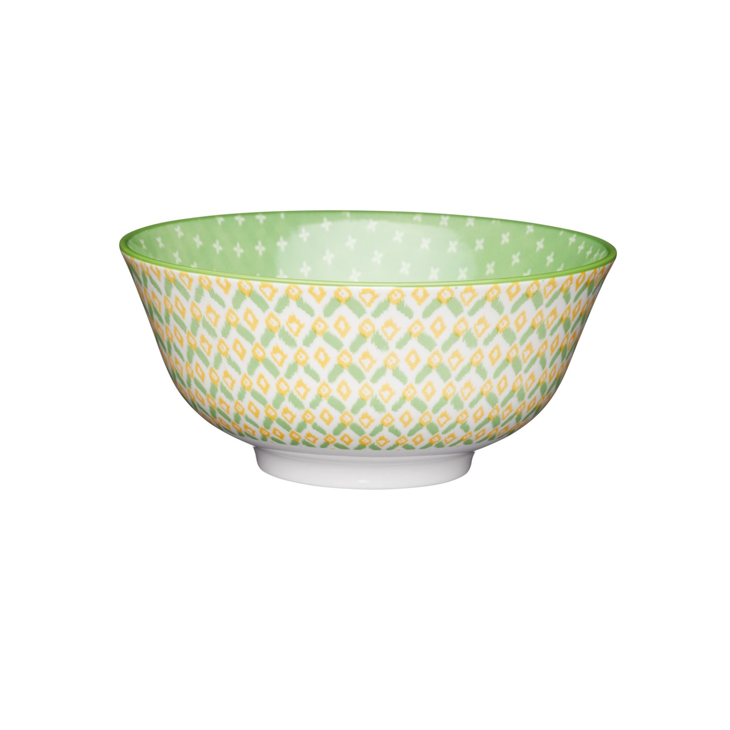 Mikasa Does it All Bowl 15.7cm - Geometric Grn-1