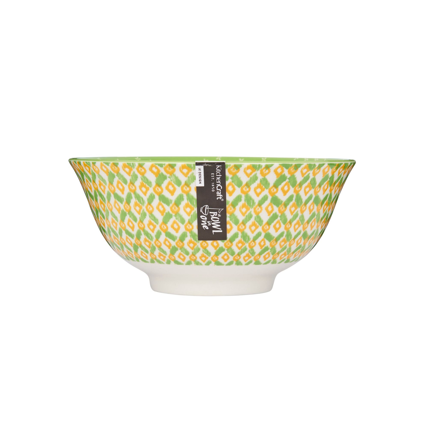 Mikasa Does it All Bowl 15.7cm - Geometric Grn-3