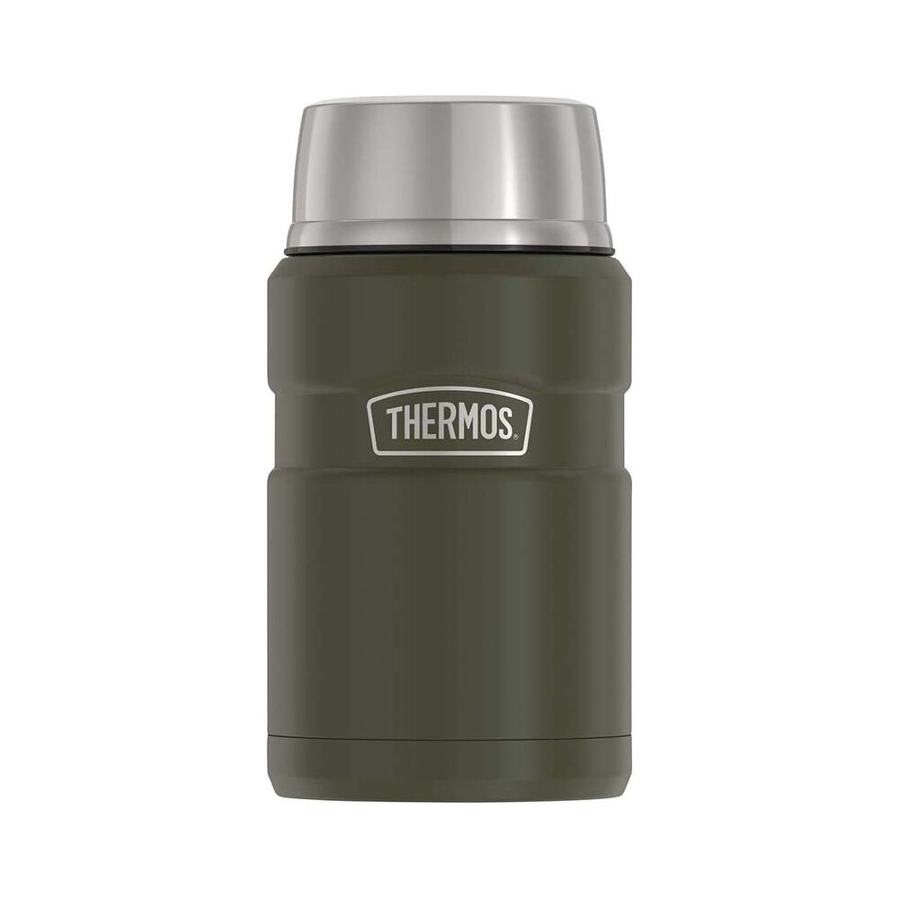 Thermos Stainless King Stainless Steel Vacuum Insulated Food Jar 710ml  Army Green-1