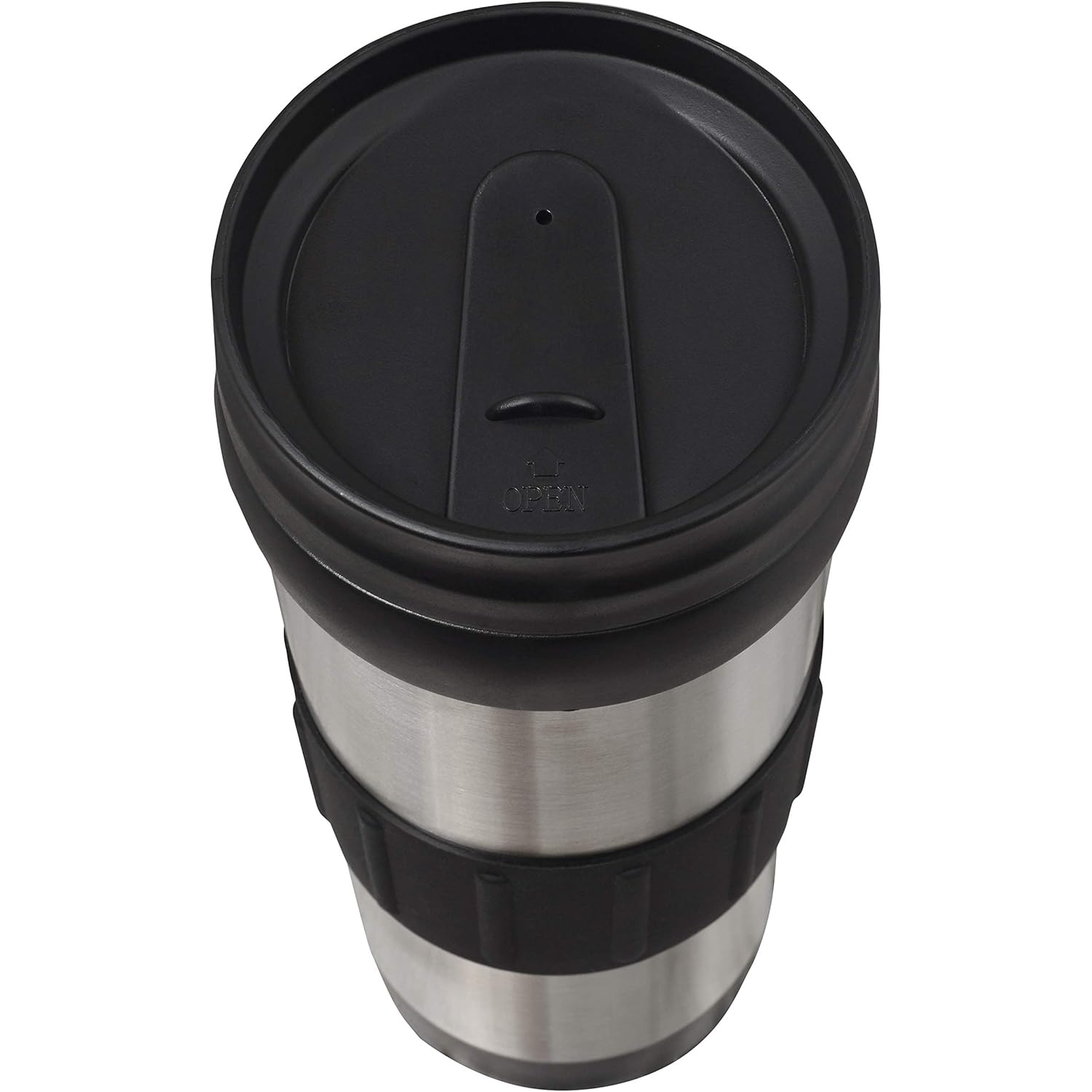 Thermos THERMOcafe 420mL Travel Tumblers 2-Pack - Black/Silver-2