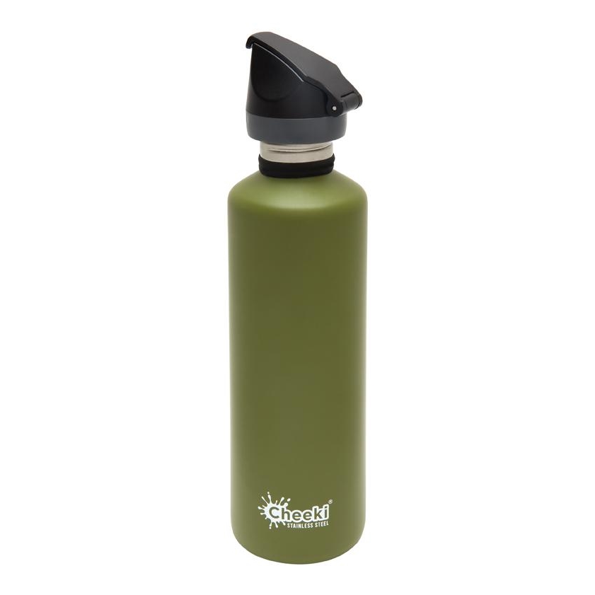 Cheeki 750ml Single Wall Active Bottle - Khaki-1