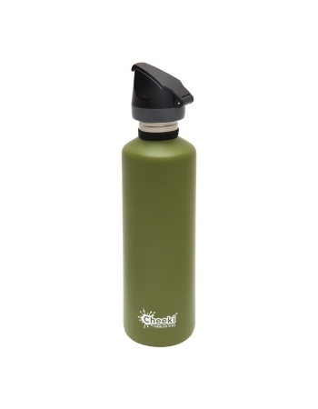 Cheeki 750ml Single Wall Active Bottle - Khaki