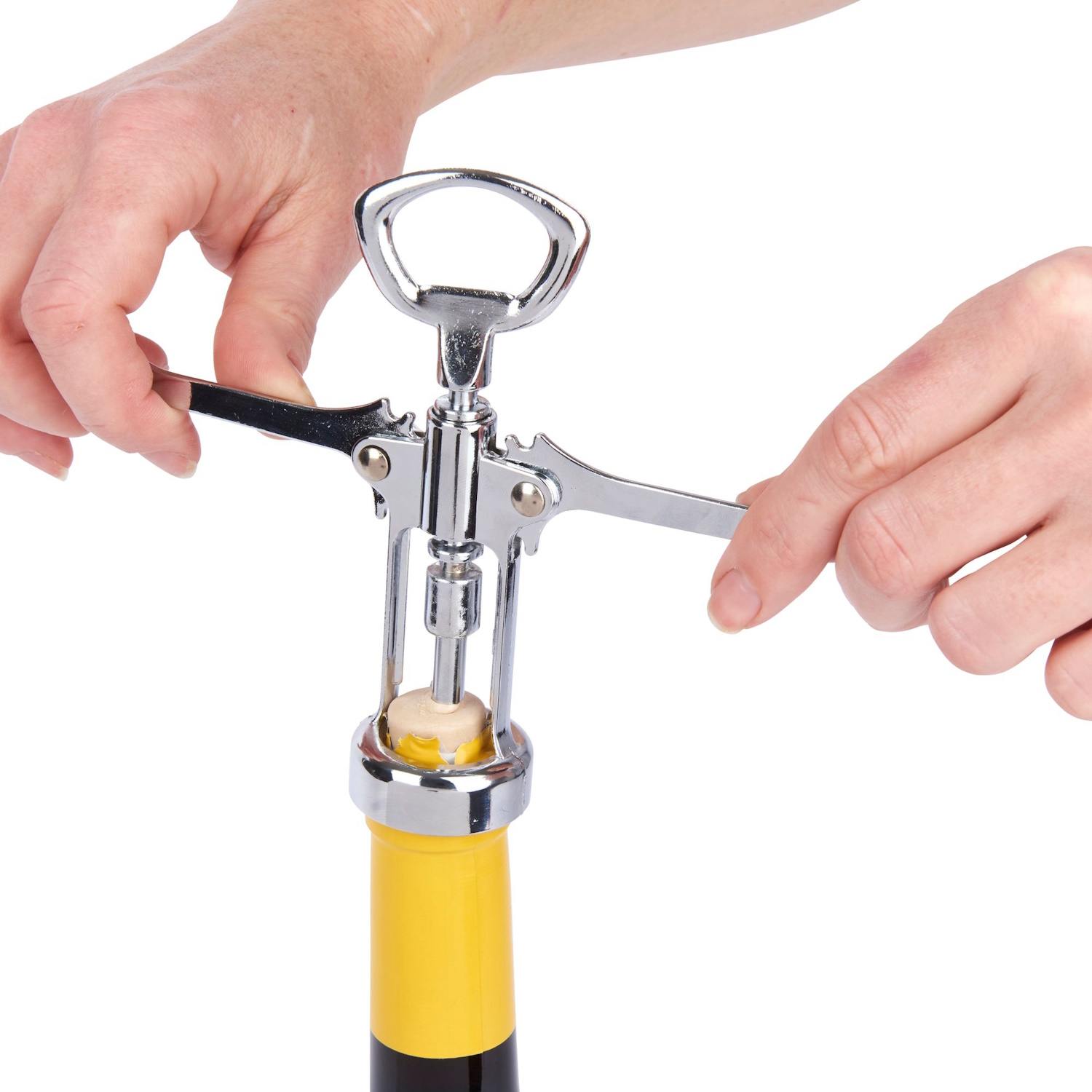 BarCraft Double Handled Chrome Wing Corkscrew-2