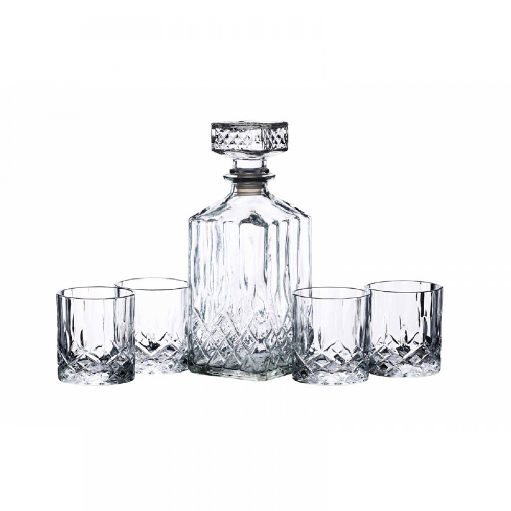 Barcraft Cut Glass Decanter Set-2