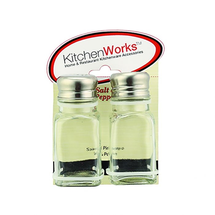 KITCHEN WORKS Square Cafe Salt & Pepper Shakers