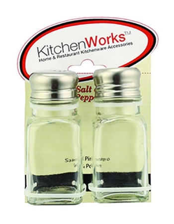 KITCHEN WORKS Square Cafe Salt & Pepper Shakers