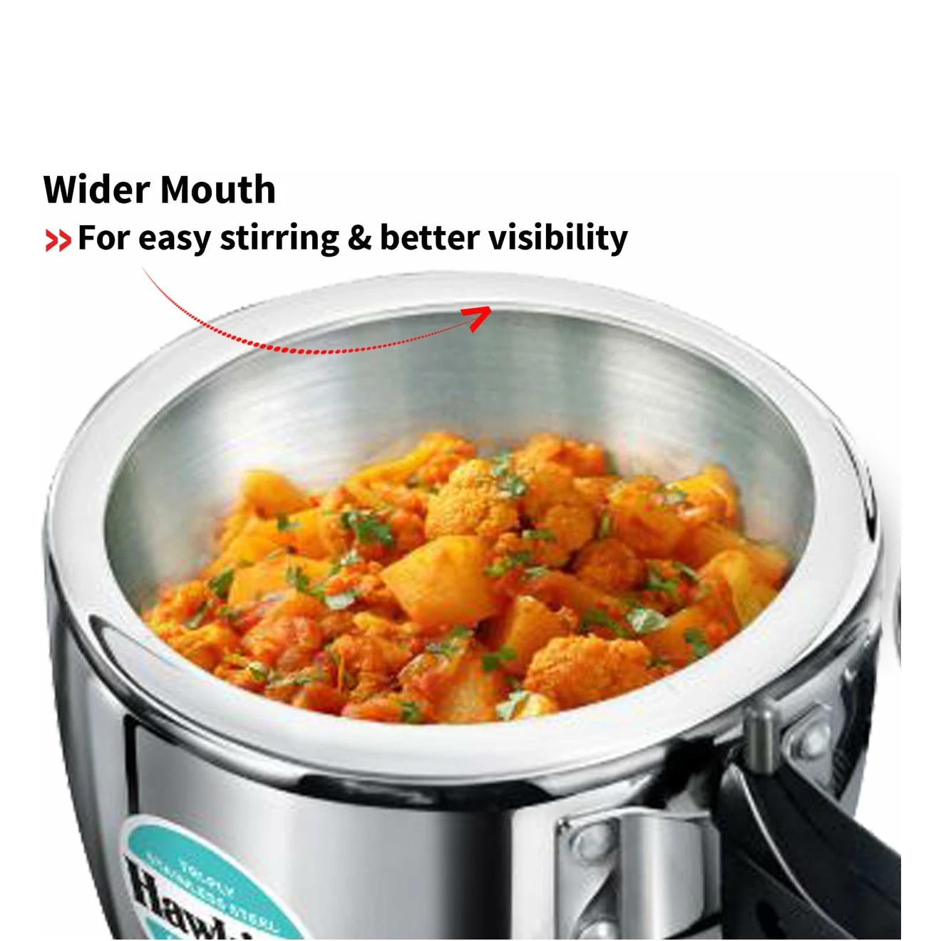 Hawkins 2.5 Litre Triply Stainless Steel Pressure Cooker - HSST25-3