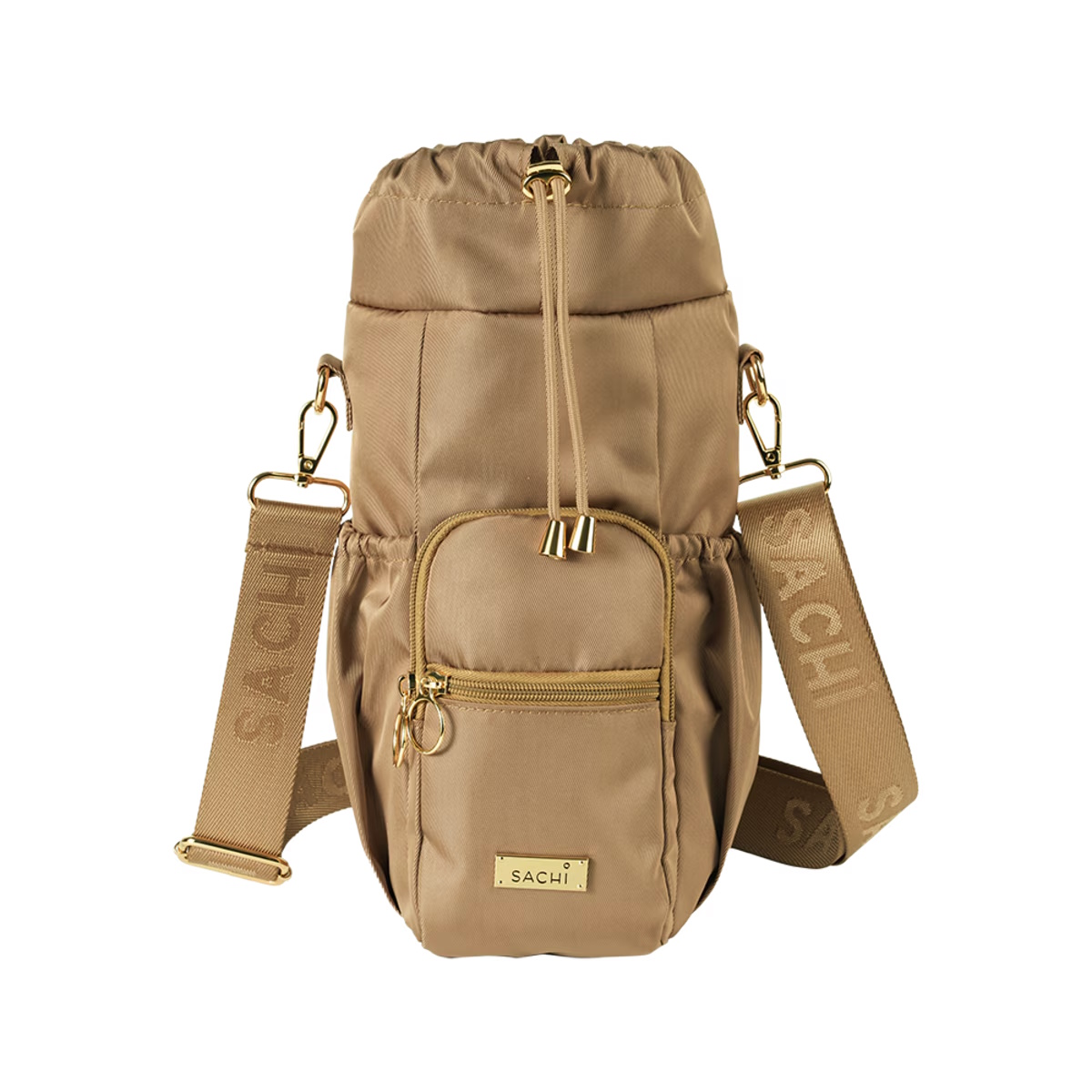 Sachi Crossbody Insulated Bottle Bag - Latte-1