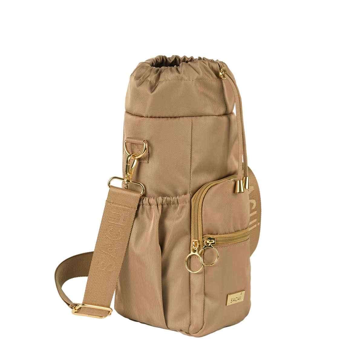 Sachi Crossbody Insulated Bottle Bag - Latte-2