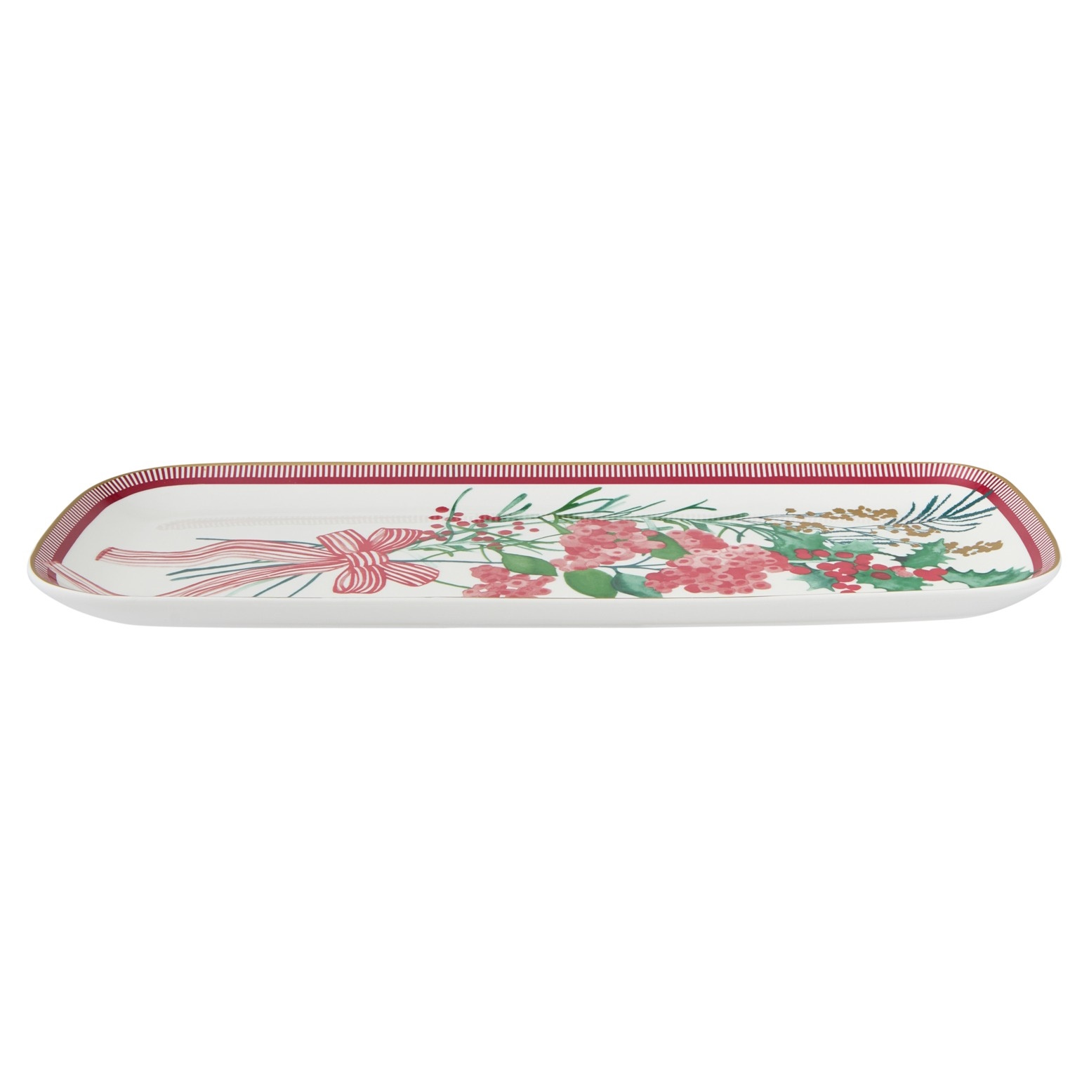 Maxwell & Williams Festive Flora Oblong Platter 40x16cm Gift Boxed-2