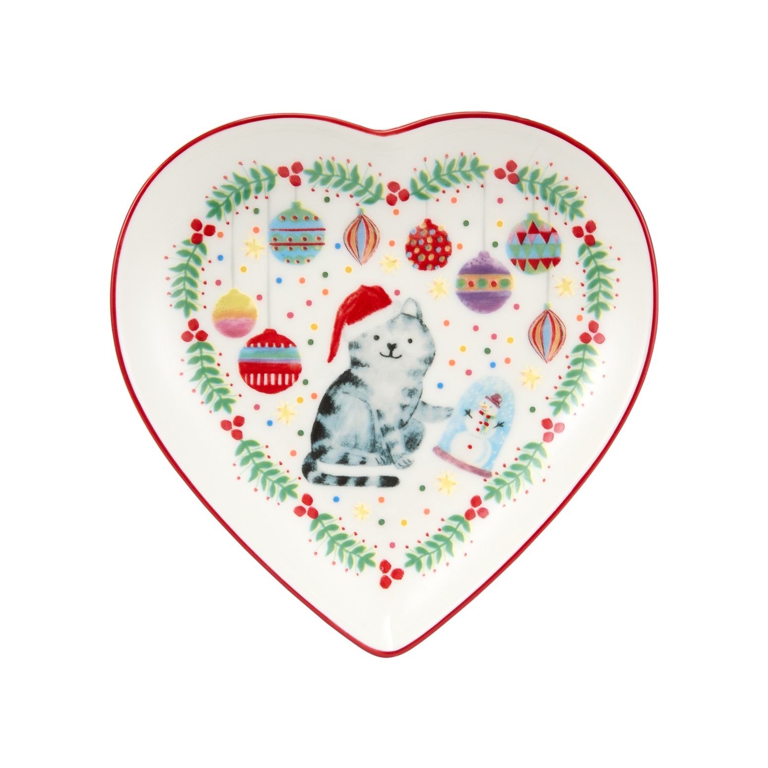 Maxwell & Williams Jolly Joy Joy Heart Dish 14cm Cat Gift Boxed-1