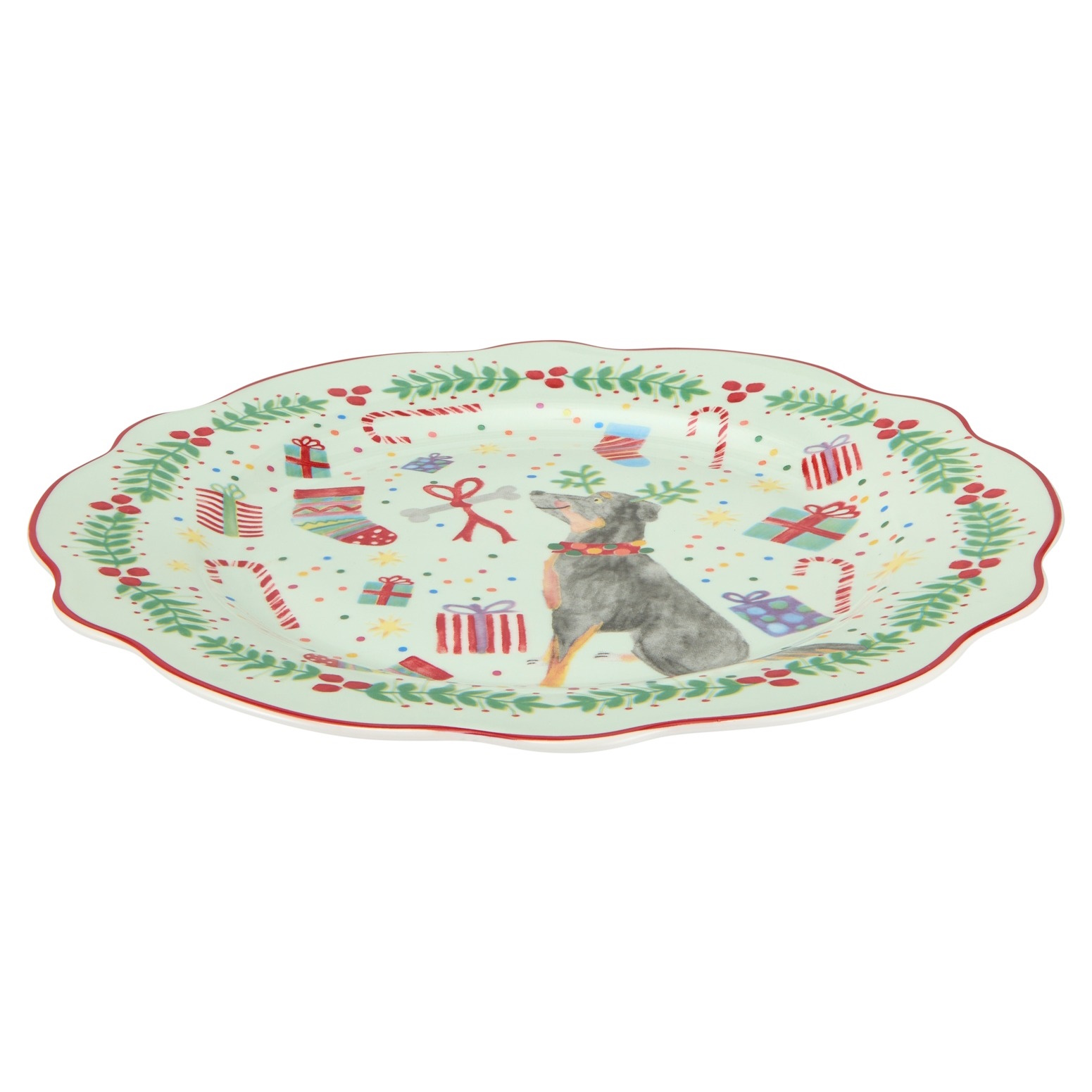 Maxwell & Williams Jolly Joy Joy Plate 20cm Dog Gift Boxed-2