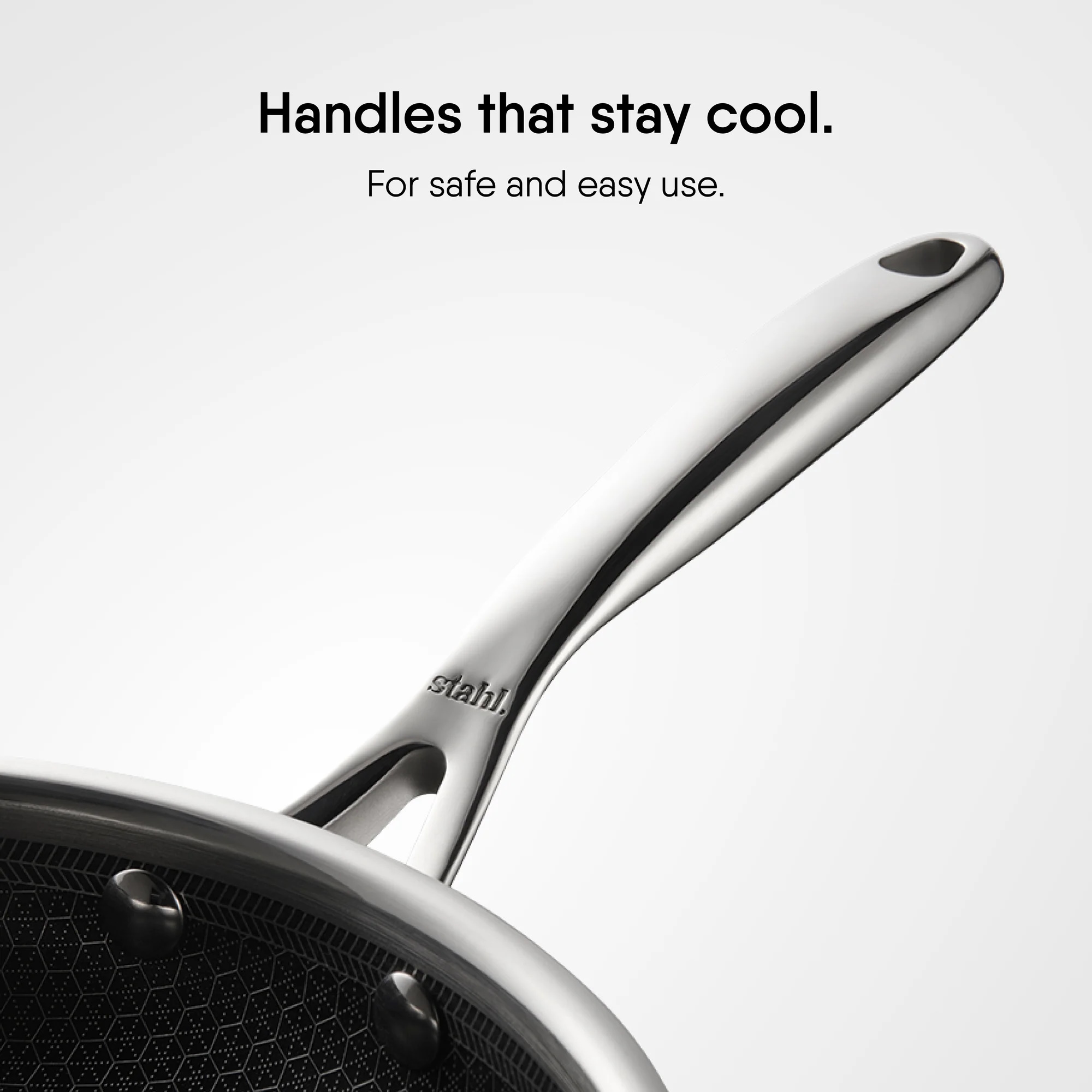 Stahl 26cm Triply Artisan Hybrid Deep Frypan With Lid -4