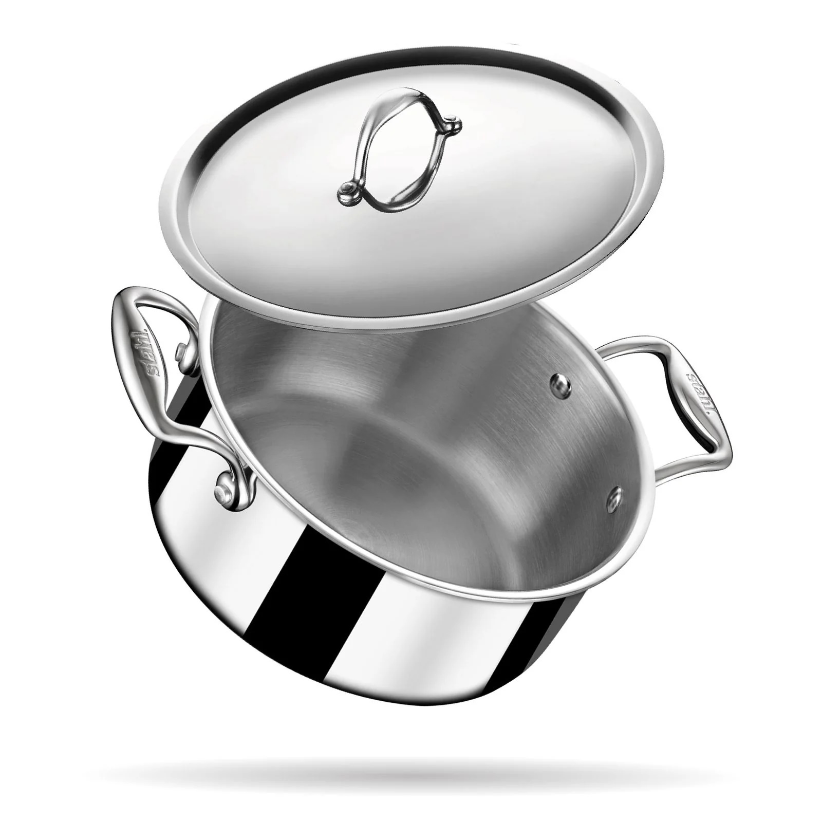 Stahl 24cm Triply Artisan Casserole With Lid  -1