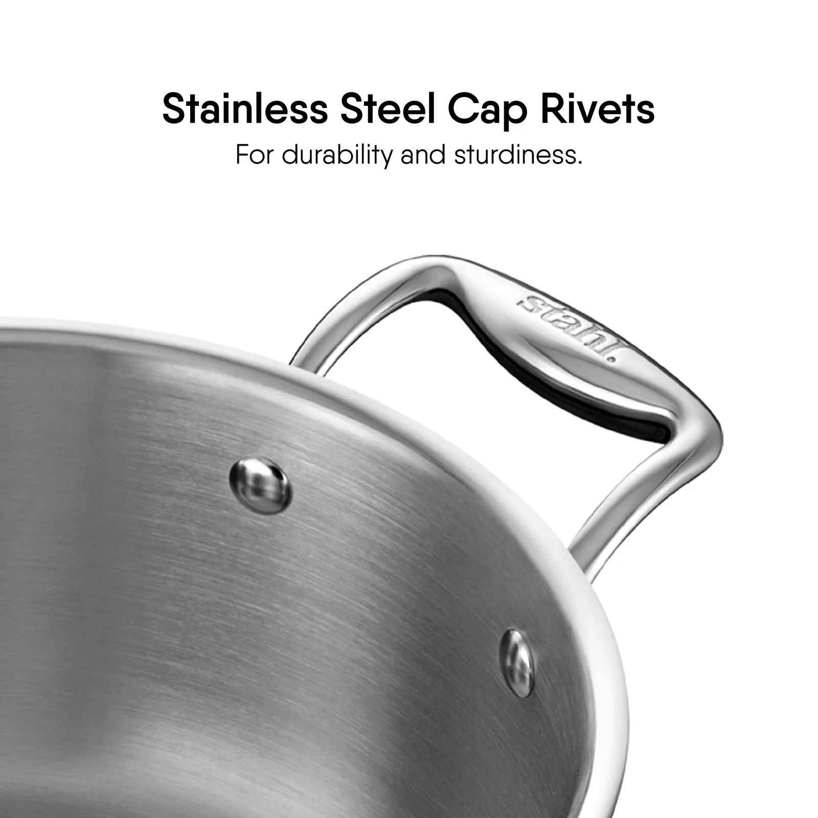 Stahl 24cm Triply Artisan Casserole With Lid  -4