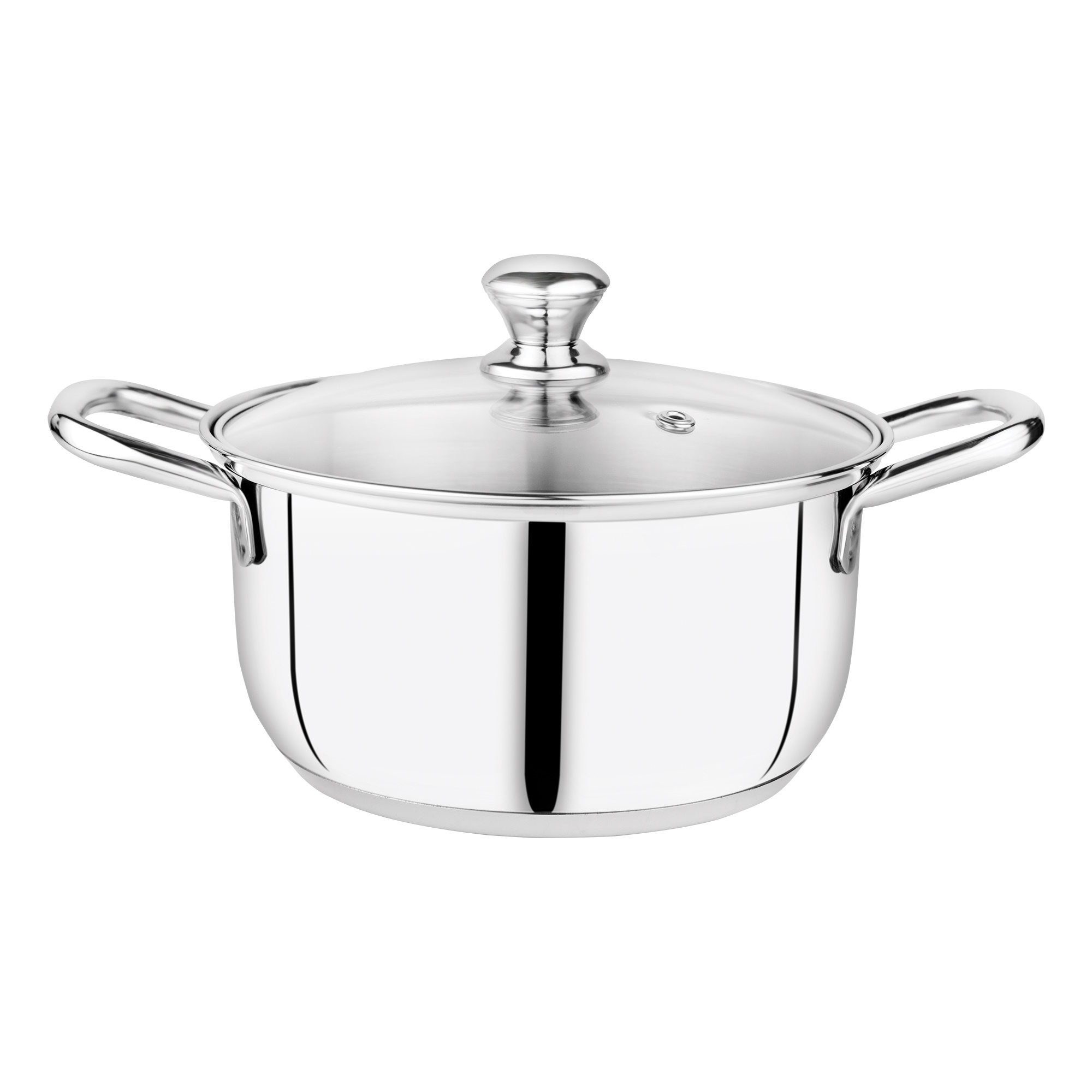 Embassy Stainless Steel Wonder Sauce-Pot Glass Lid 28cm-3