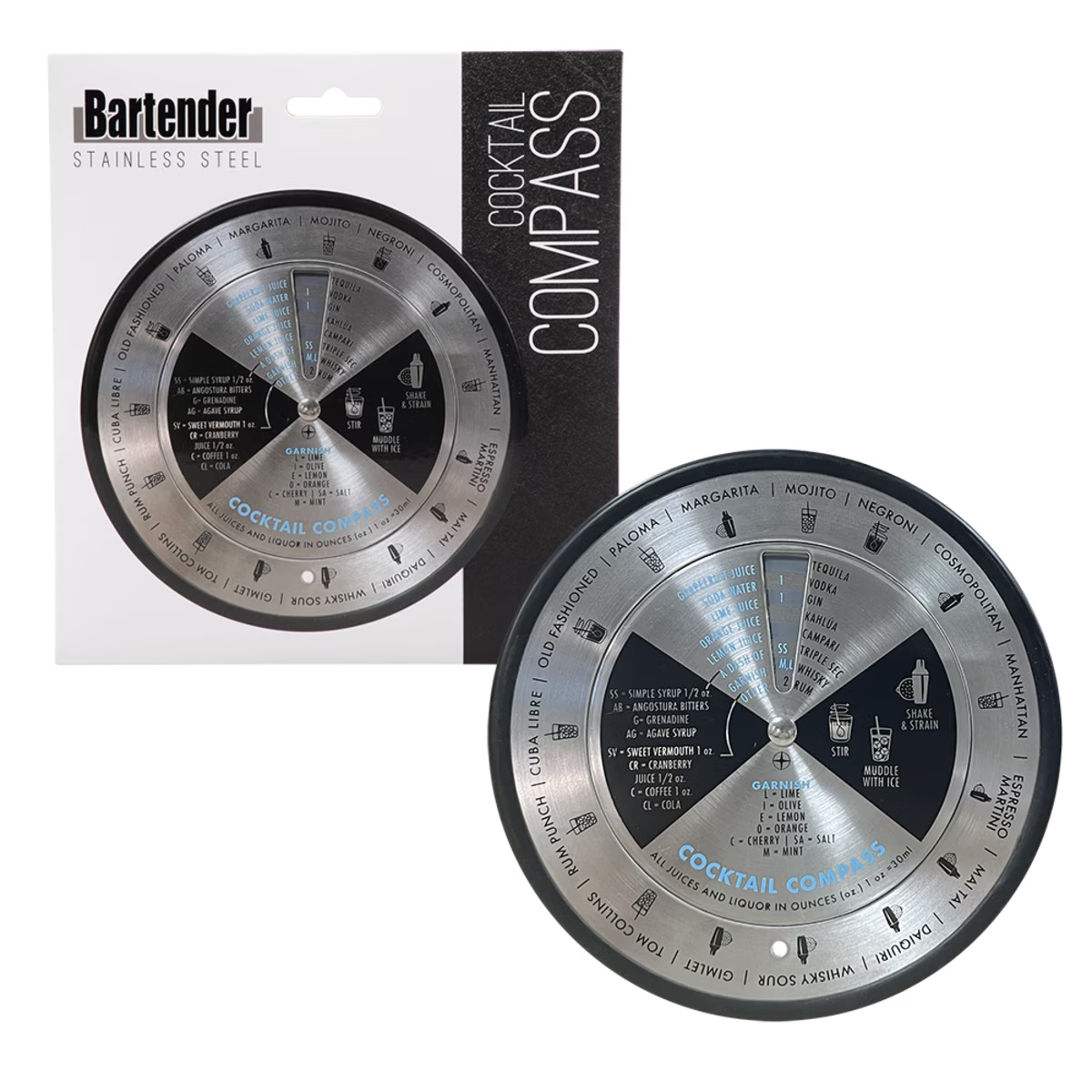 Bartender Stainless Steel Cocktail Compass-4