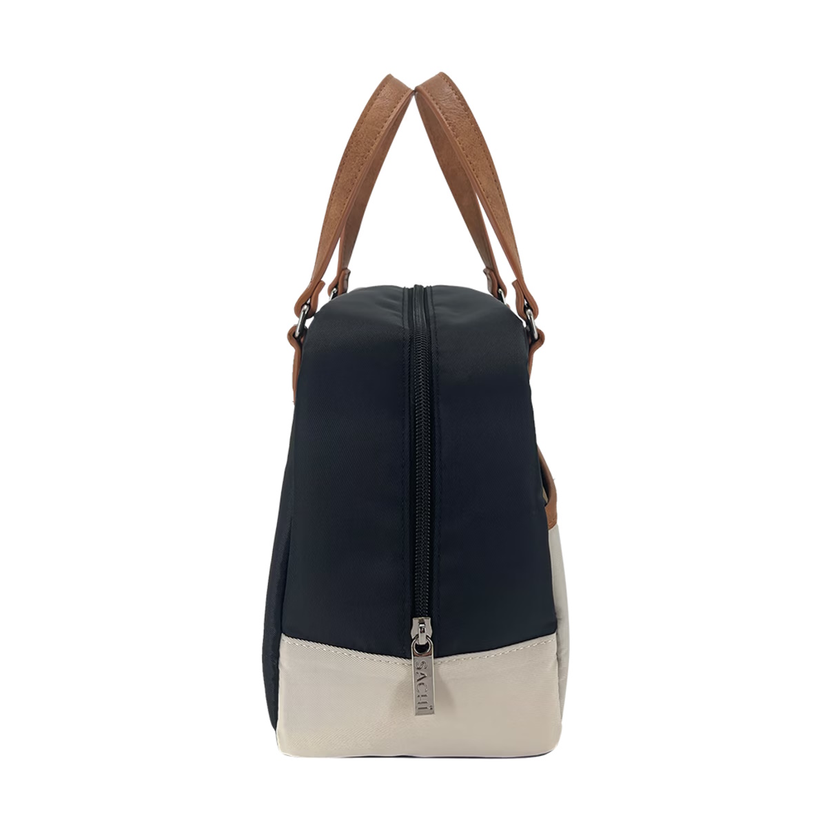 Sachi Style 237 Insulated Cali Lunch Bag Plain - Black-Cream-3