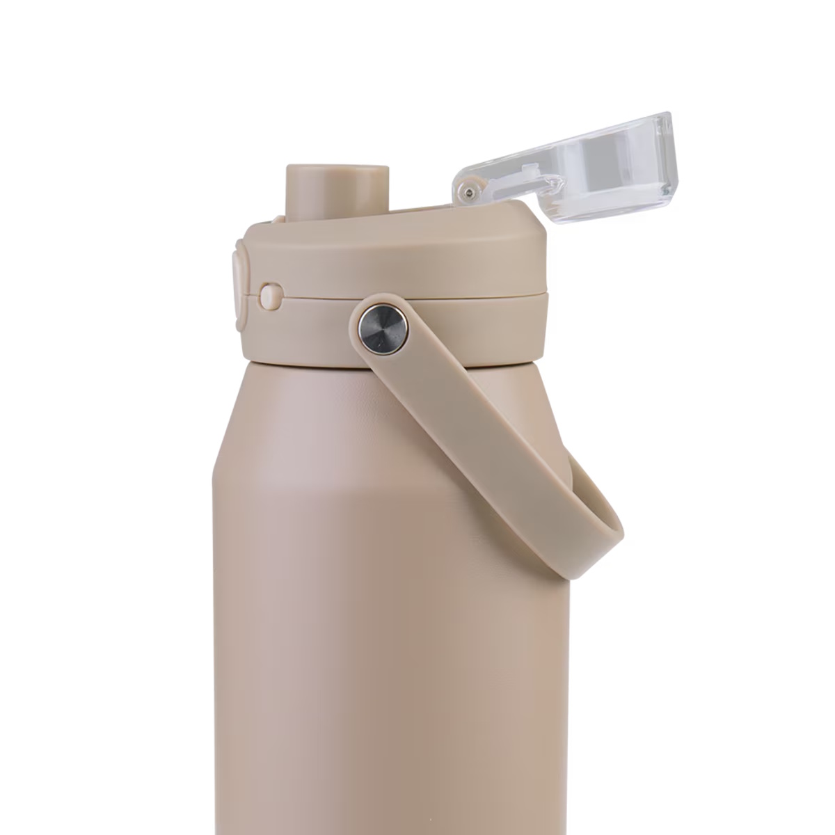 Oasis Ceramic Lined Stainless Steel Insulated Capri Drink Bottle Quick Release Lid 1l Latte-3