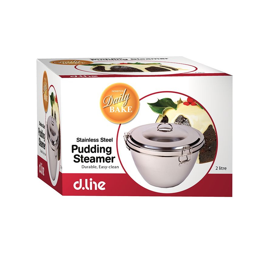 Daily Bake Stainless Steel Pudding Steamer 2L-3