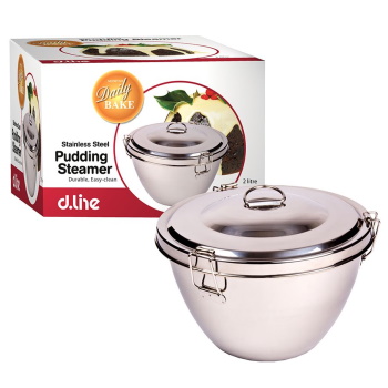 Daily Bake Stainless Steel Pudding Steamer 2L