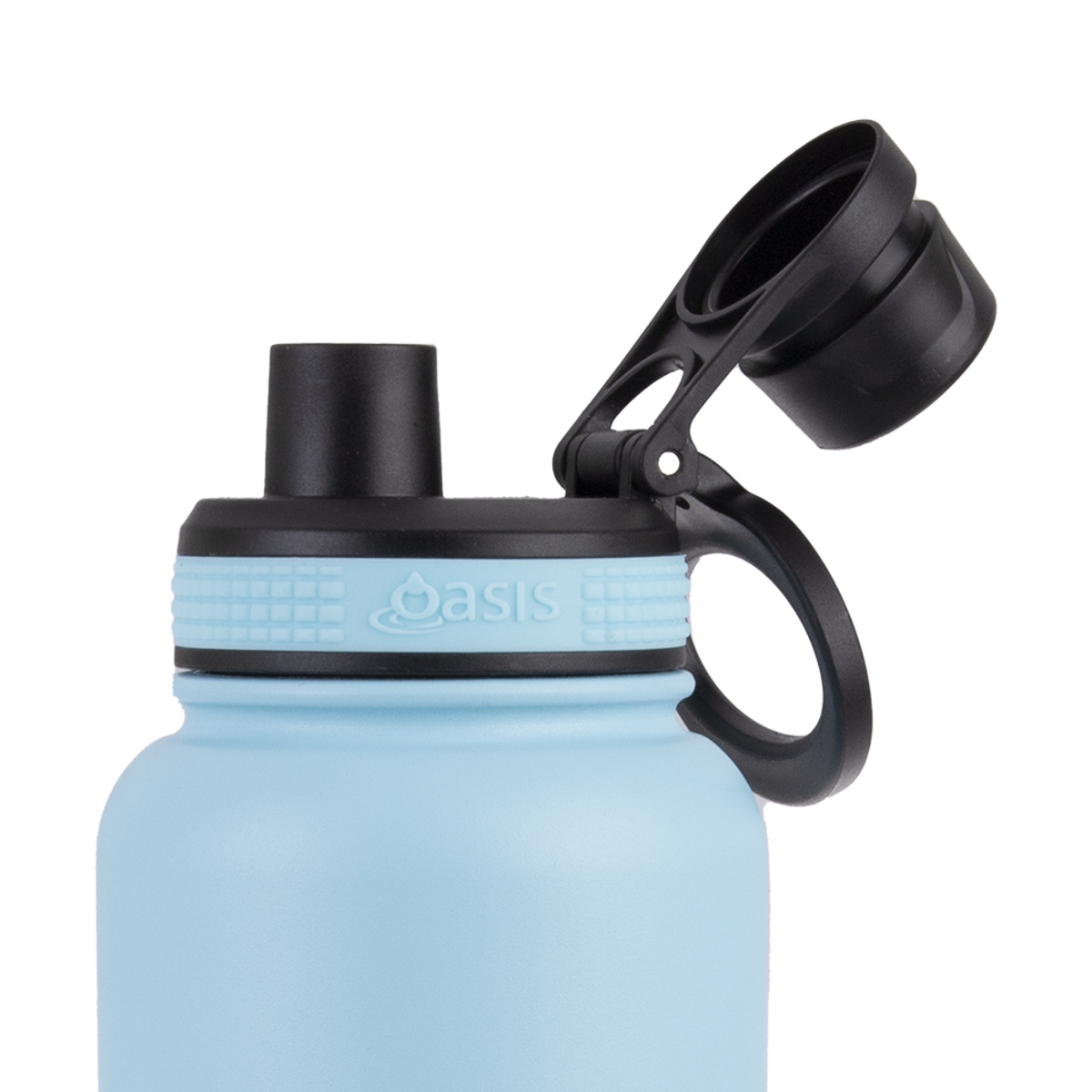 Oasis Stainless Steel Insulated Challenger Sports Bottle With Screw Cap 1.1L- Island Blue-3