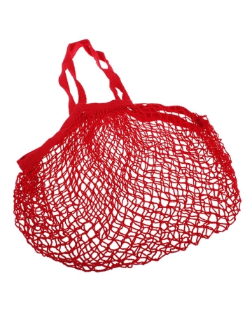Sachi Cotton String Bag Long Handle - Red