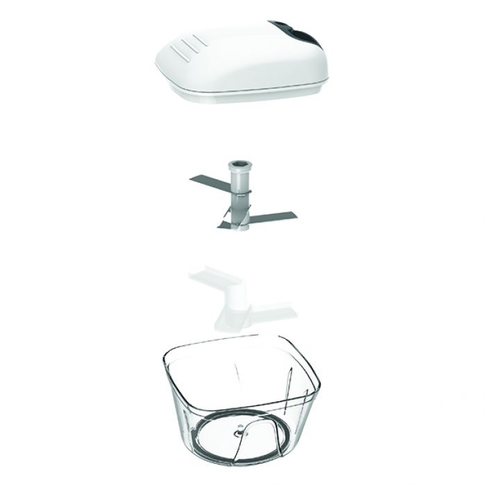 Appetito Pull Chopper - White - Grey-4