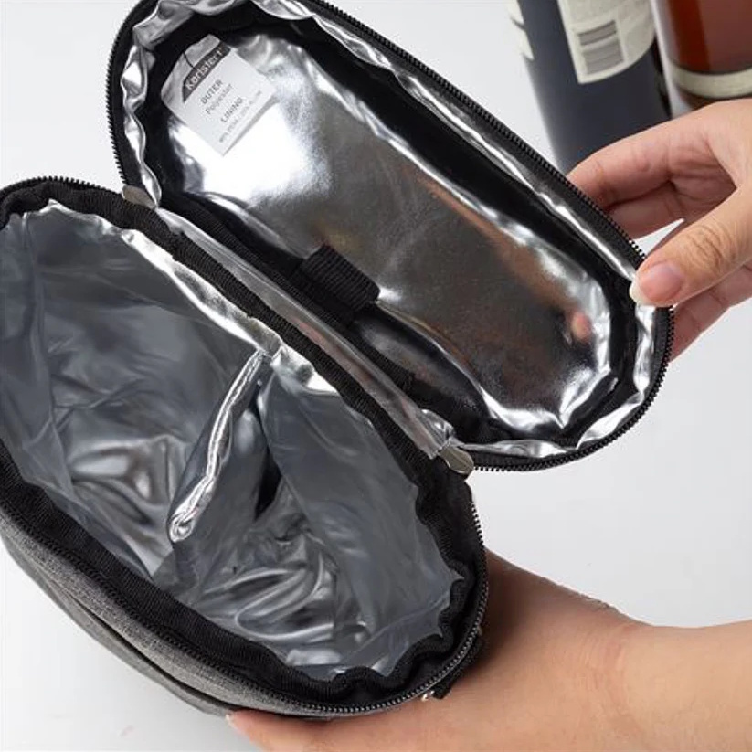 Karlstert Premium 2 Bottle Carrier - Charcoal-2