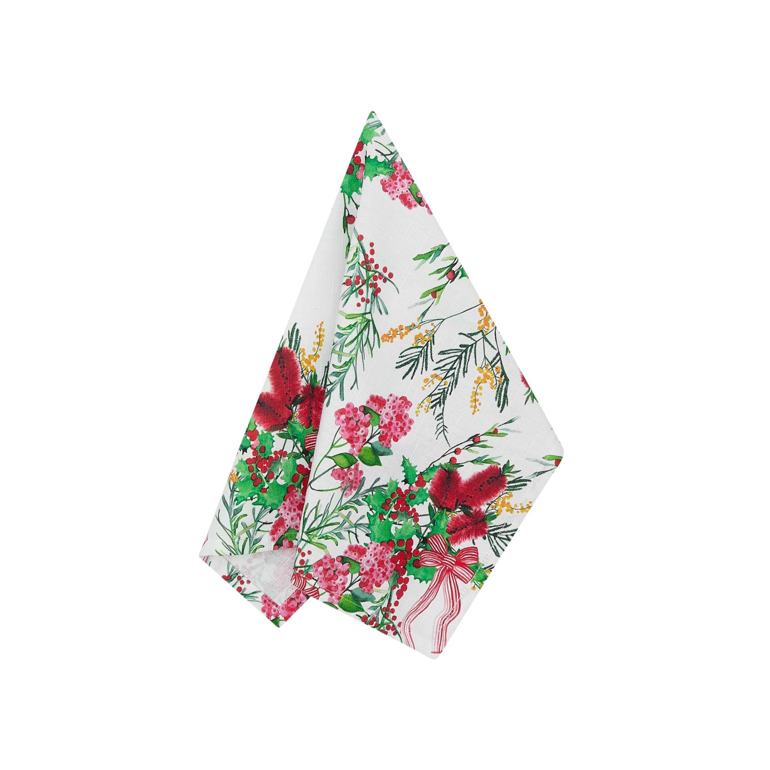 Maxwell & Williams Festive Flora Cotton Napkin Set of 4 45x45cm-3