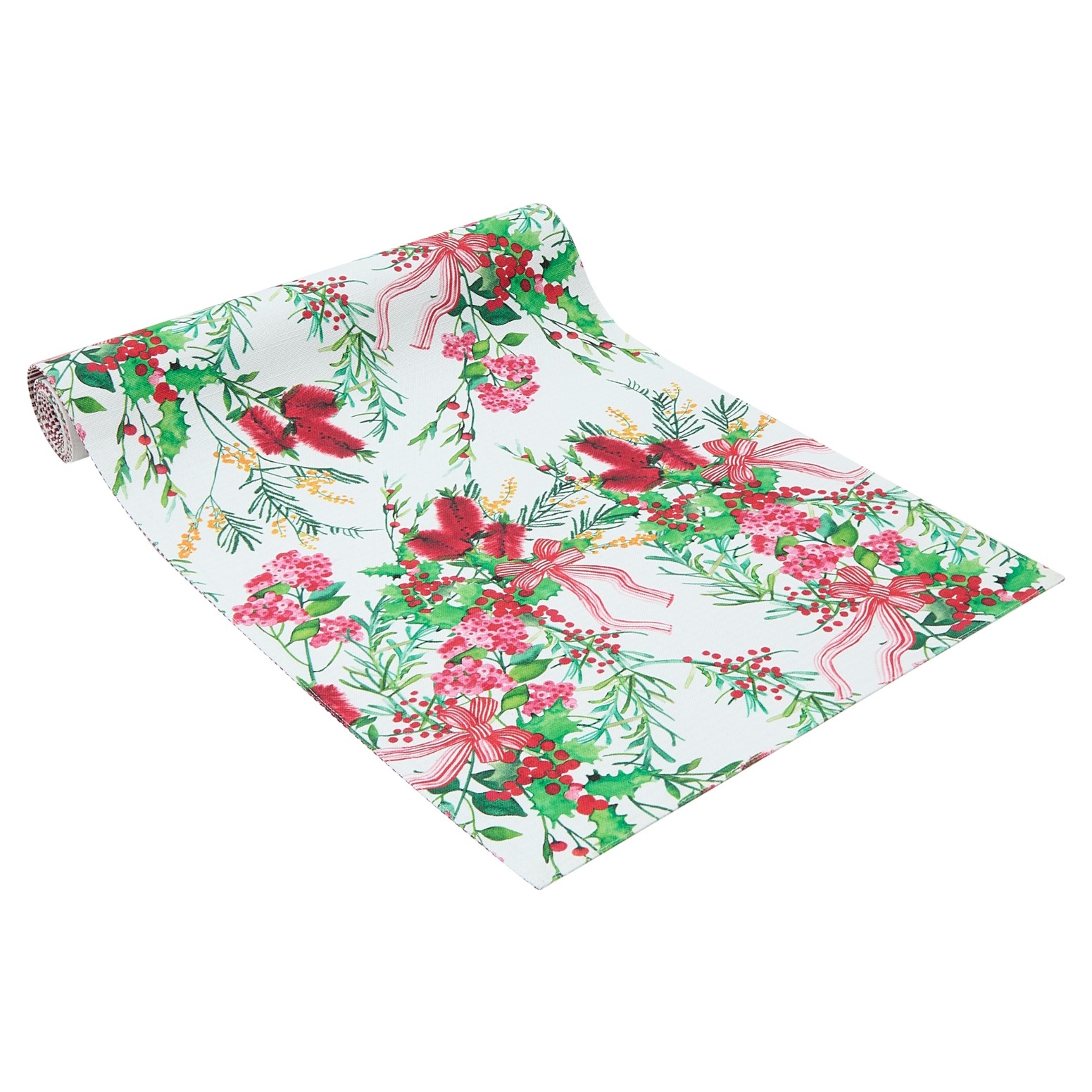 Maxwell & Williams Festive Flora Cotton Runner 150x33cm-3
