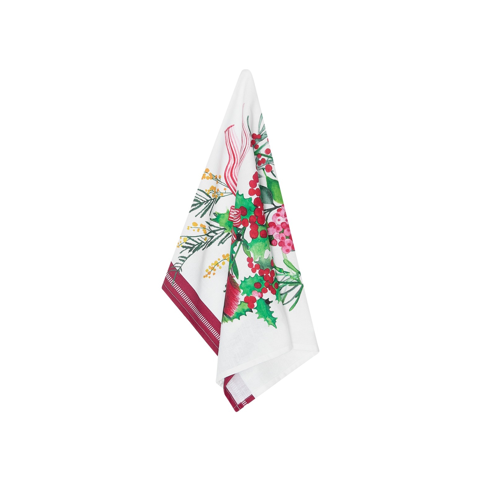 Maxwell & Williams Festive Flora Tea Towel 50x70cm Gift Boxed-2