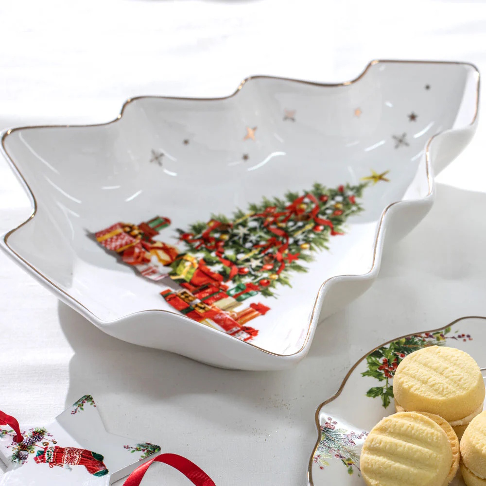 Ashdene Spirit of Christmas Tree Set of 2 Platter-3