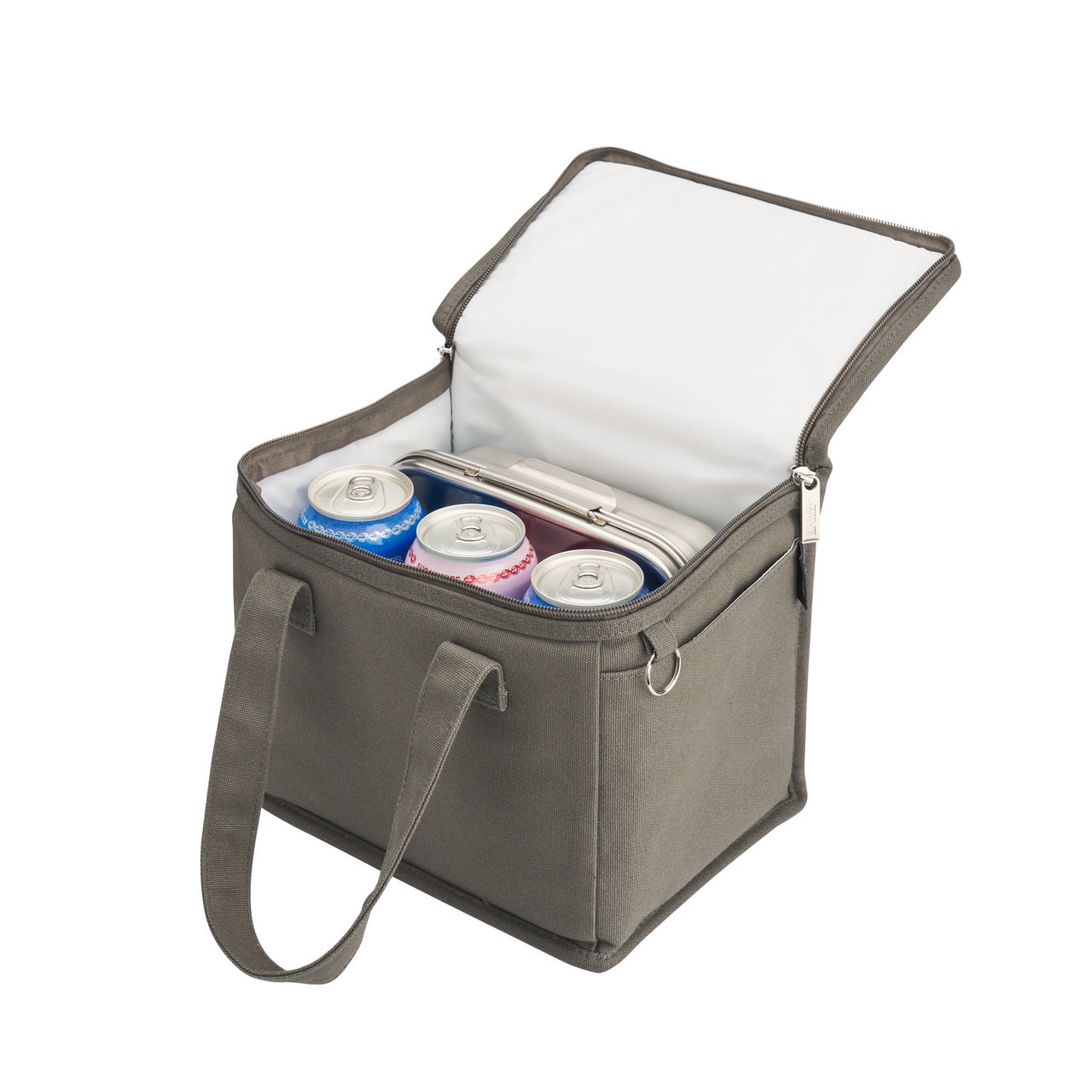 AVANTI Insulated Canvas Lunch Bag - Charcol-2